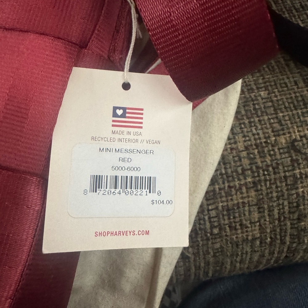 Harveys Red Crossbody Bag - Picture 6 of 9